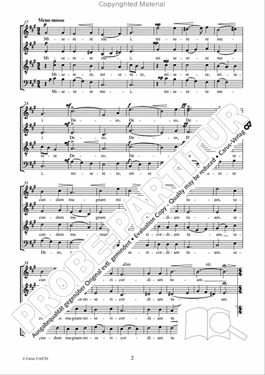 Laudate pueri Dominum Laudate pueri Dominum 4-Part scores gallery preview page 3