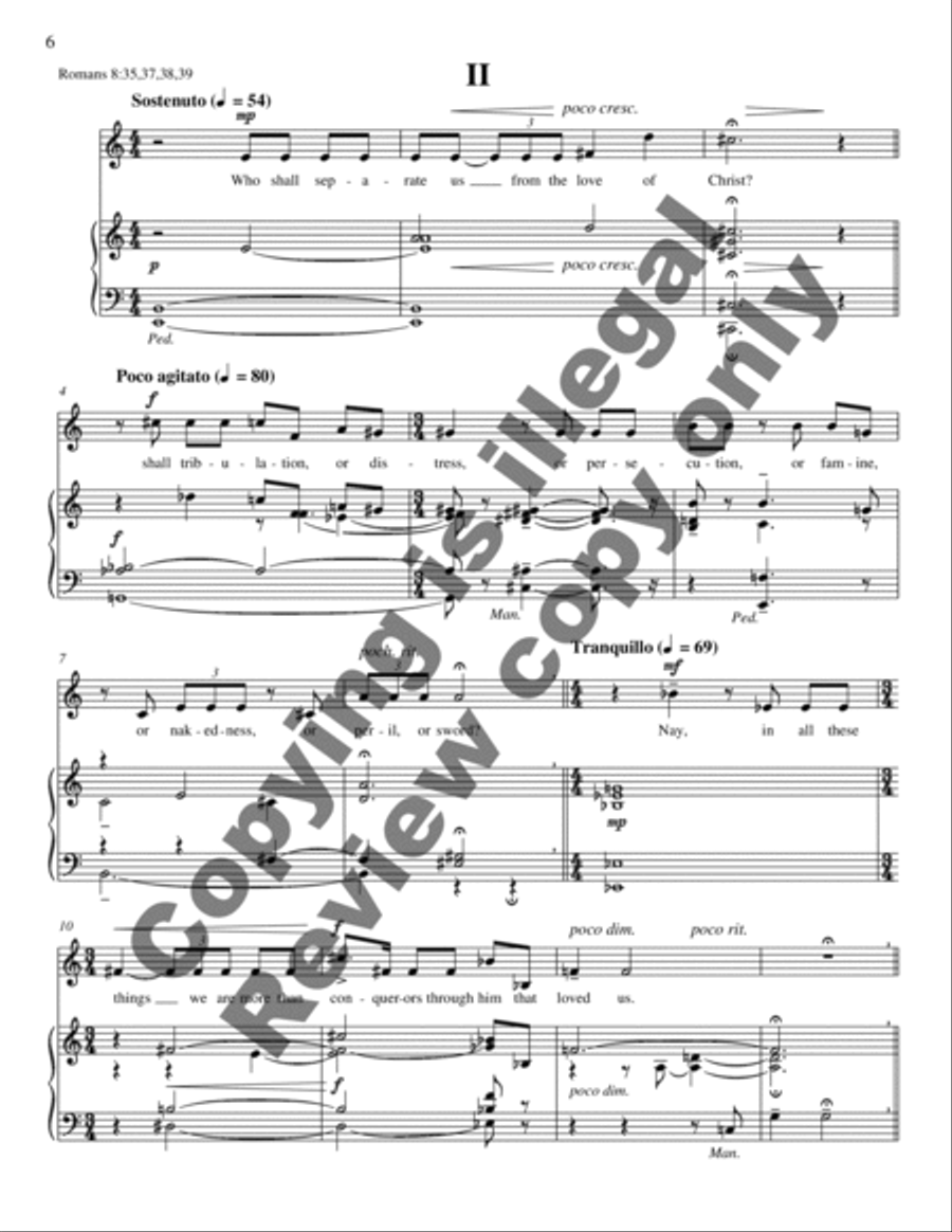 Letters from Saint Paul (Vocal Score) Cello scores gallery preview page 10
