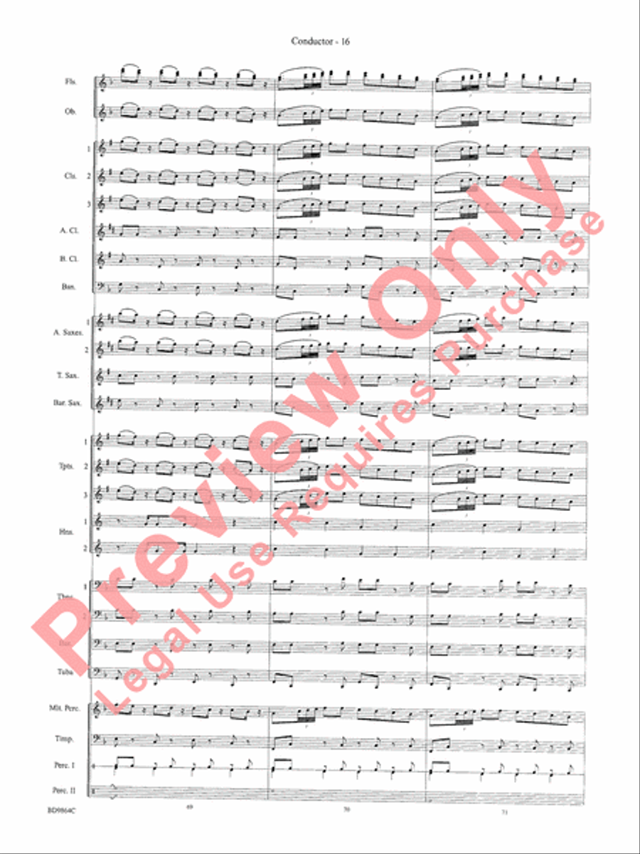 Morning Madness Morning Madness Concert Band scores gallery preview page 19