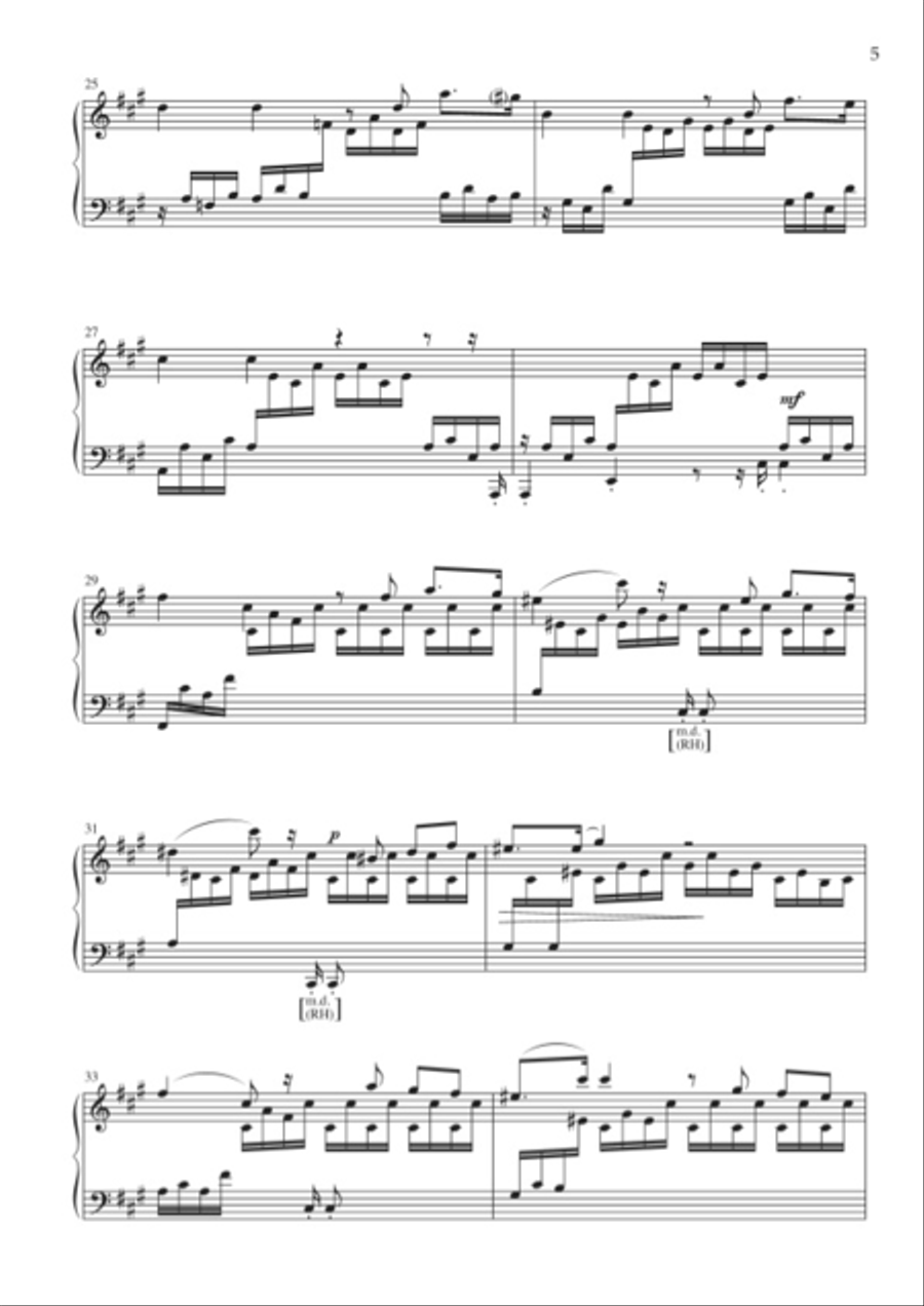 Fantaisie en La majeur Piano Solo scores gallery preview page 4