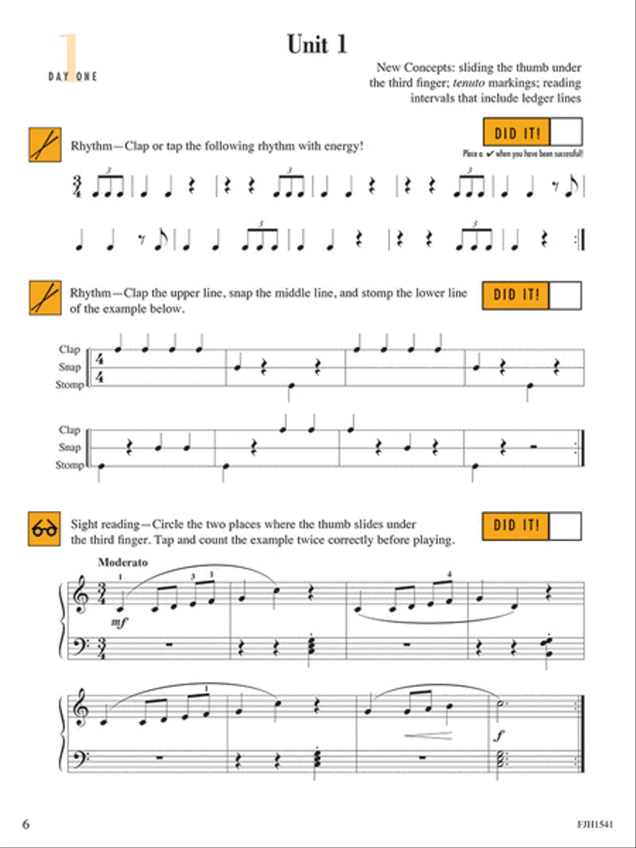 Sight Reading & Rhythm Every Day, Book 4A Piano Method scores gallery preview page 3