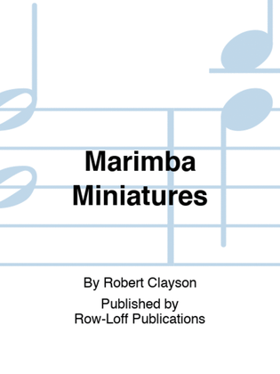 Book cover for Marimba Miniatures