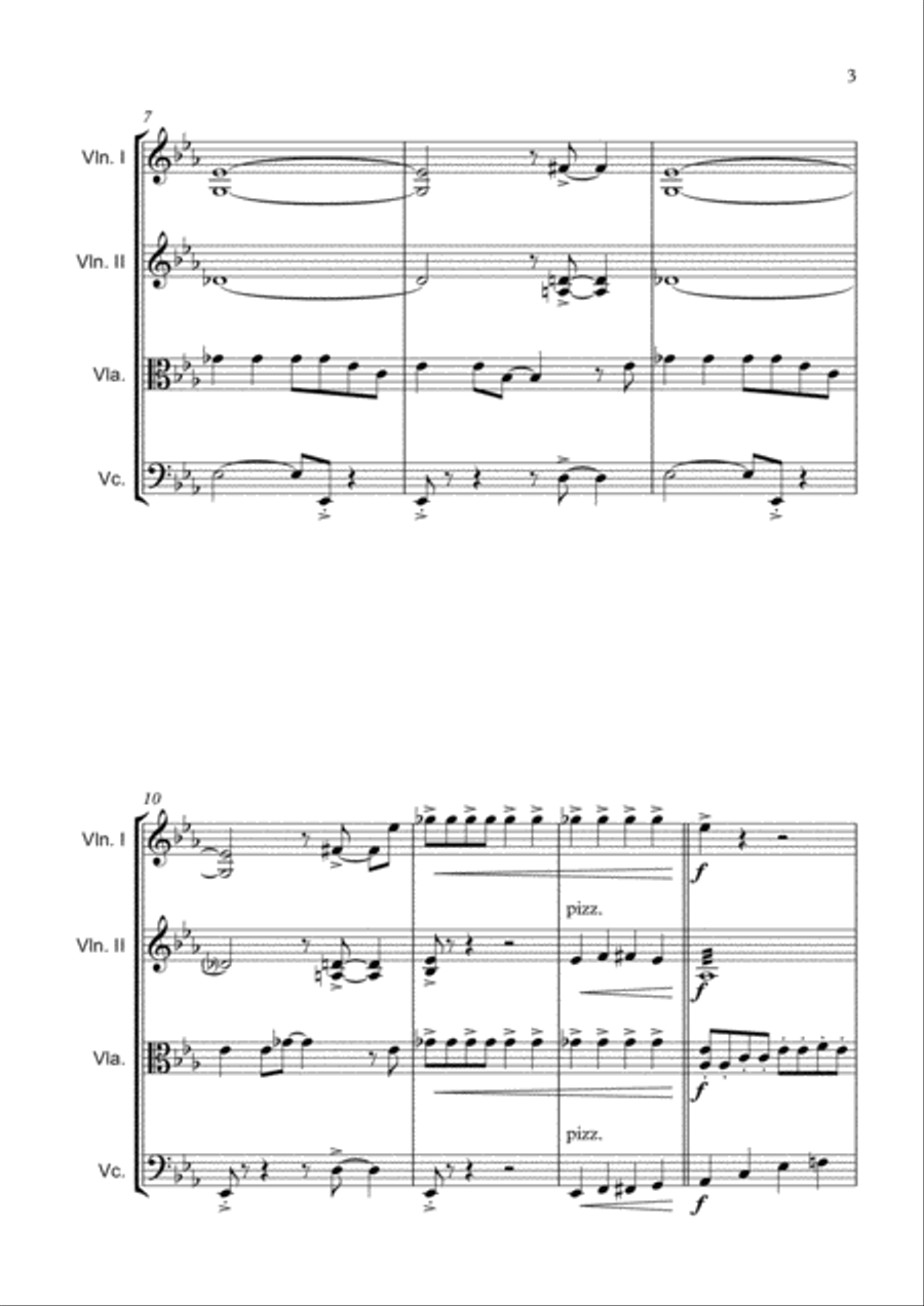 Jailhouse Rock String Quartet scores gallery preview page 5