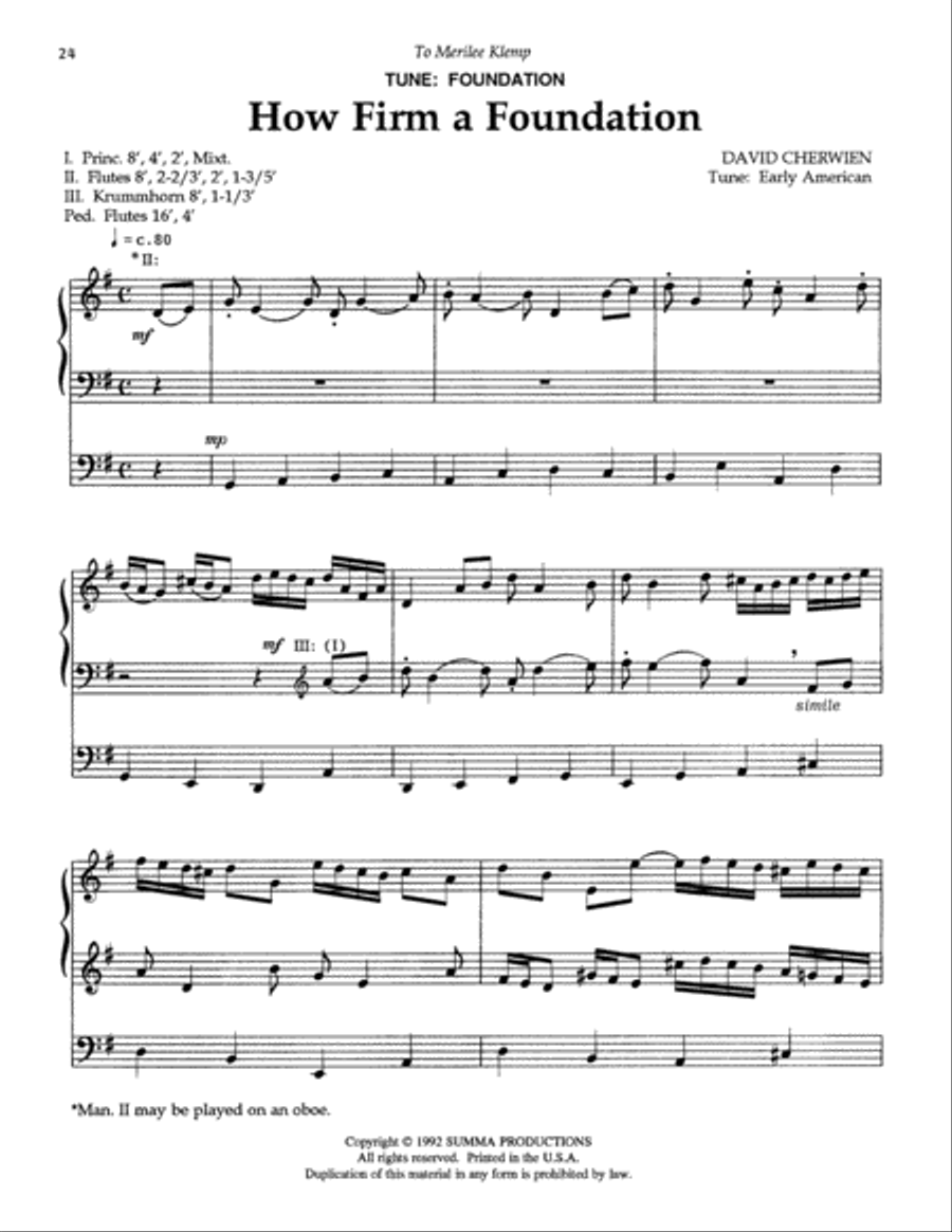Interpretations, Book IX Organ Solo scores gallery preview page 12