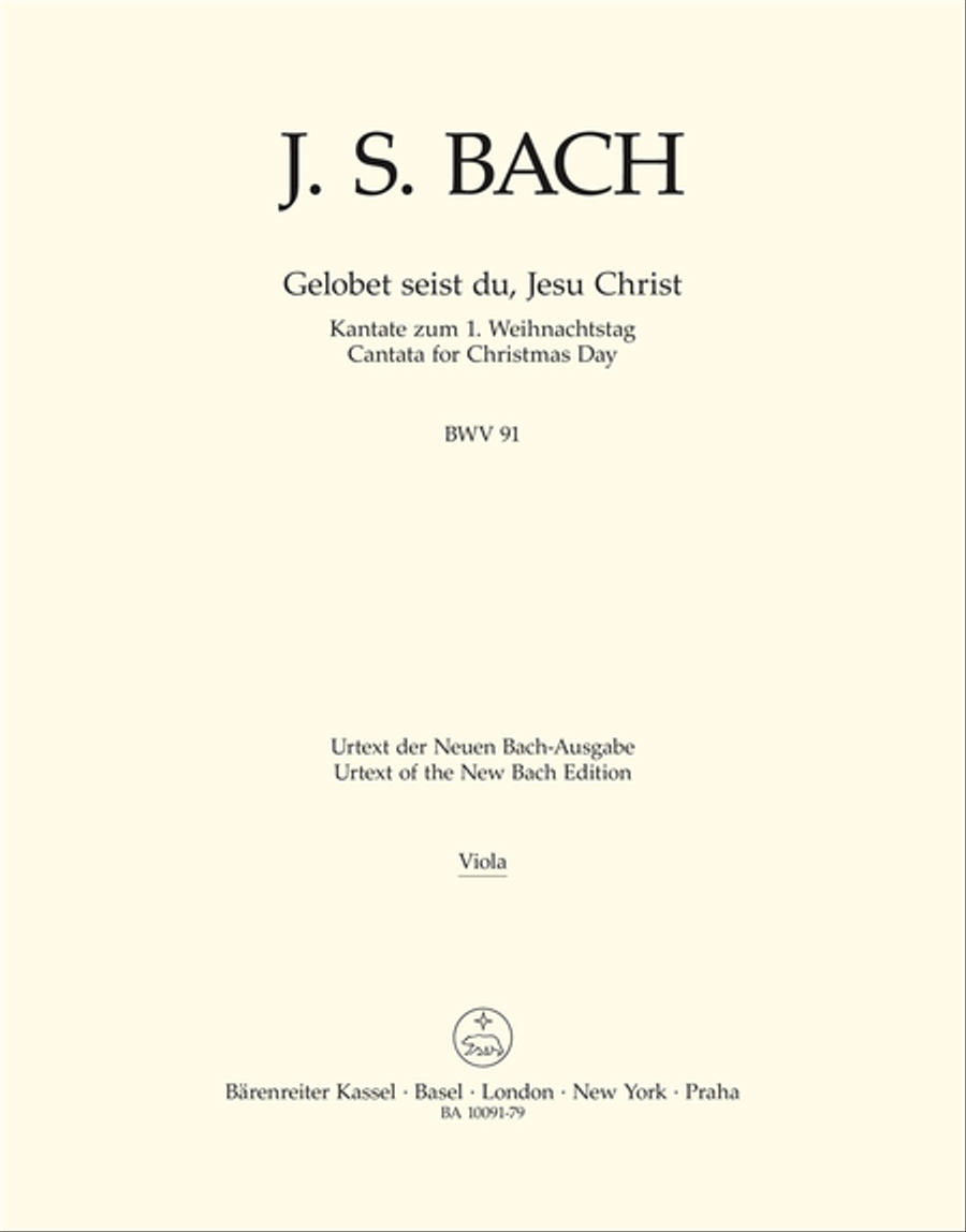 Gelobet seist du, Jesu Christ, BWV 91