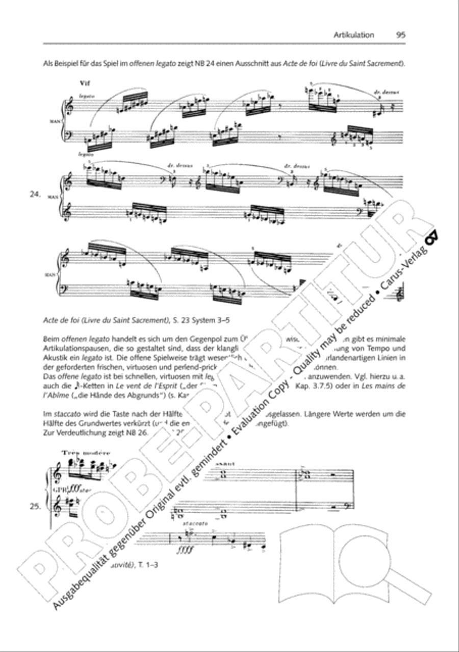 Orgelschule zur historischen Auffuhrungspraxis Organ Solo scores gallery preview page 96