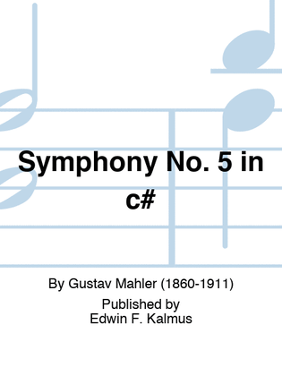 Book cover for Symphony No. 5 in c#