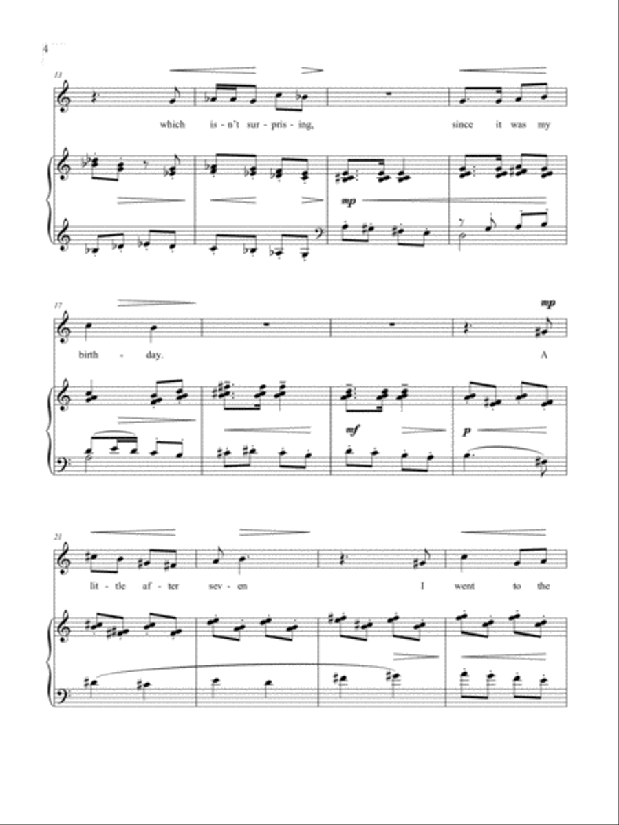 Birthday Birthday Soprano Voice scores gallery preview page 3