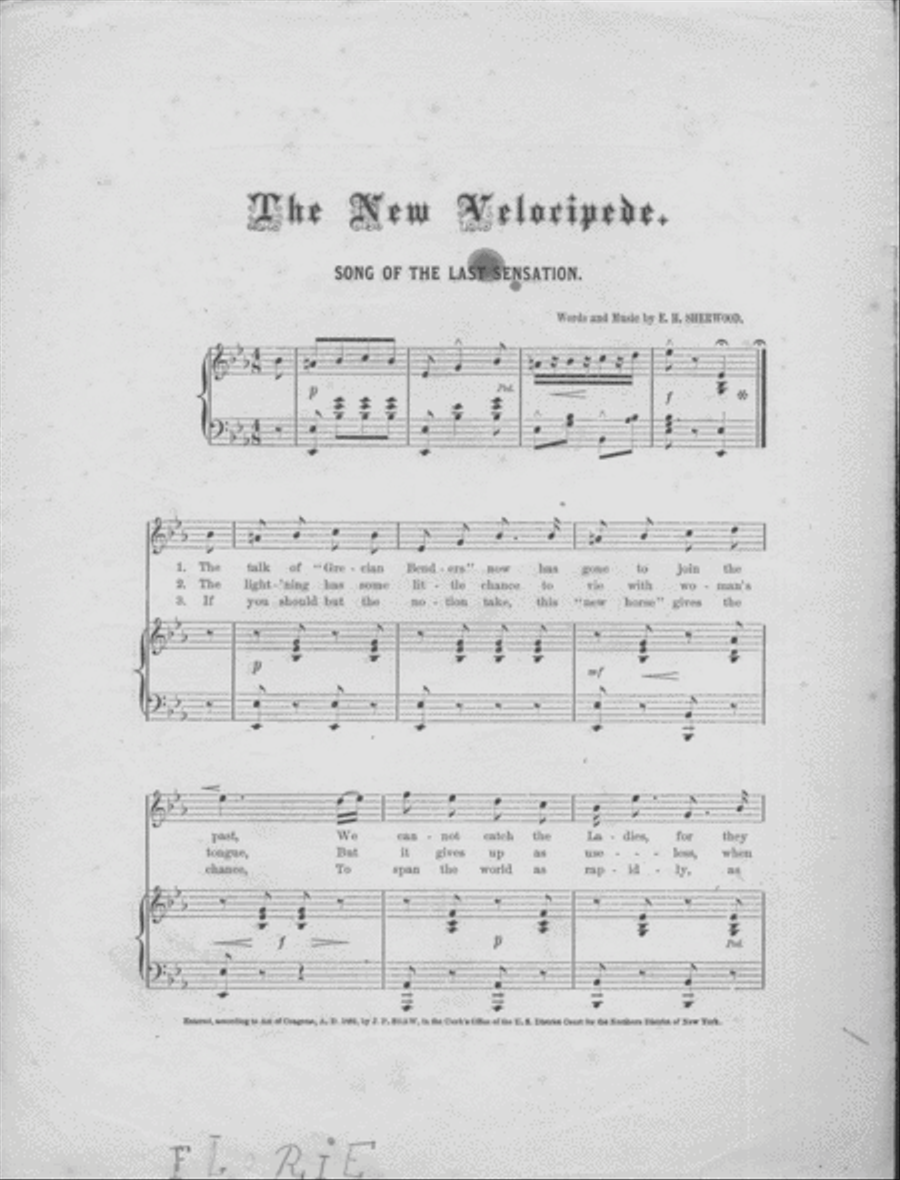 The New Velocipede. Song of the Last Sensation Voice scores gallery preview page 2