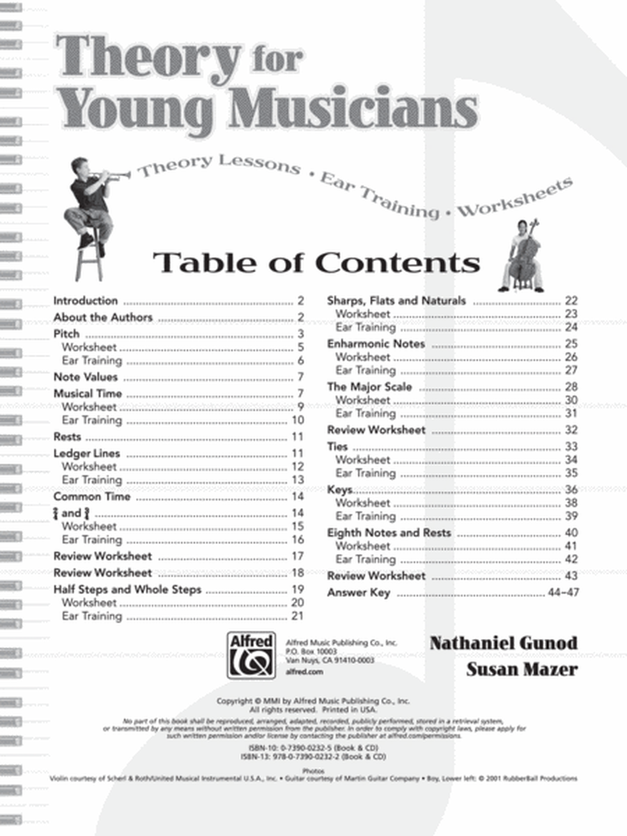 Theory for Young Musicians, Book 1 image number null