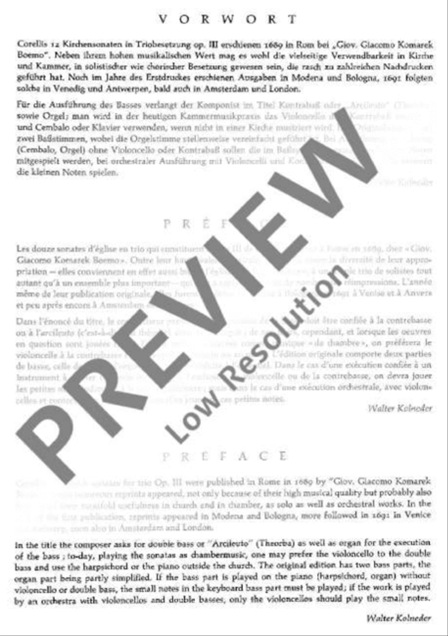 Twelve Triosonatas Cello scores gallery preview page 3