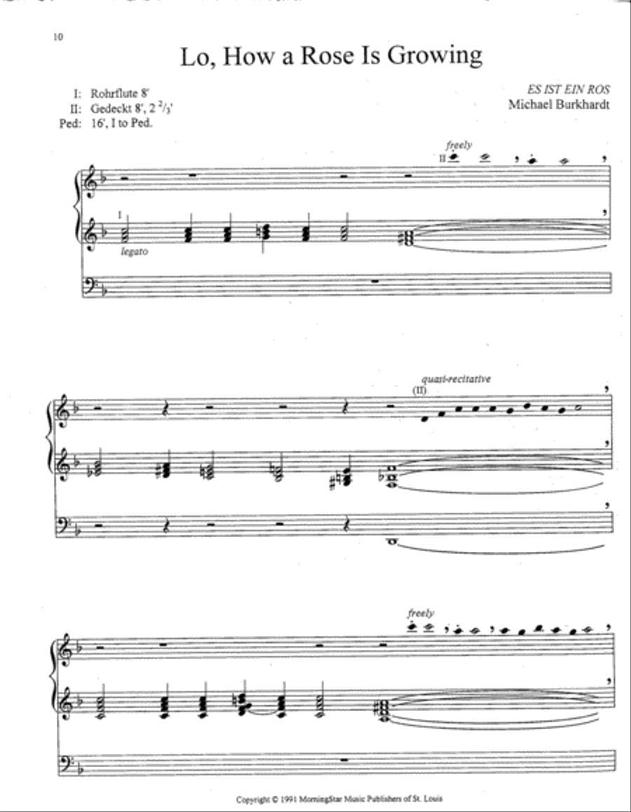 Music with Minimal Pedal - Christmas Organ scores gallery preview page 3