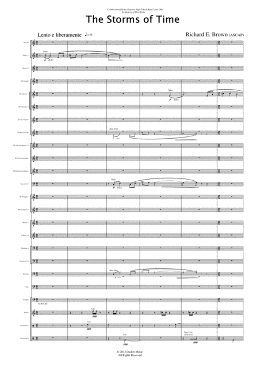 The Storms of Time Concert Band scores gallery preview page 5