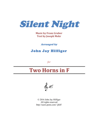 Silent Night (for Horns)