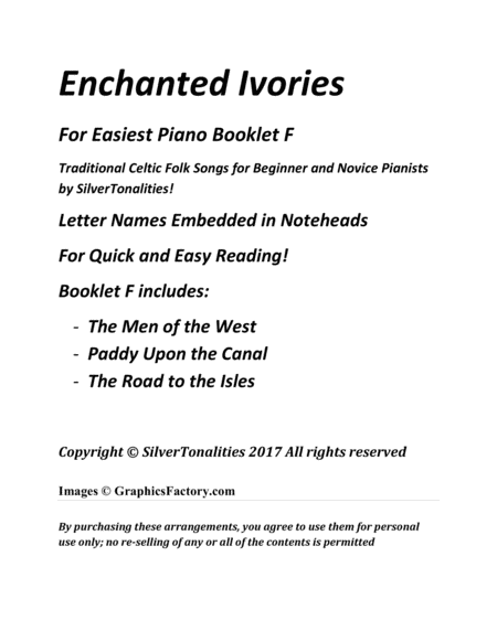 Enchanted Ivories for Easiest Piano Booklet F