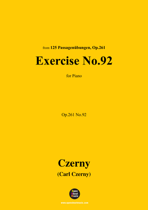 Book cover for C. Czerny-Exercise No.92,Op.261 No.92