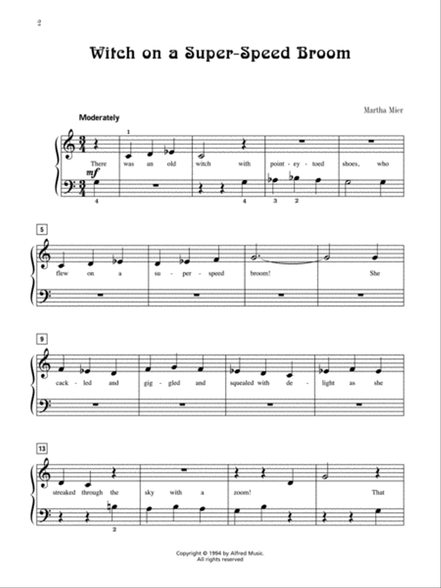 Halloween Favorites, Book 1 Easy Piano scores gallery preview page 3