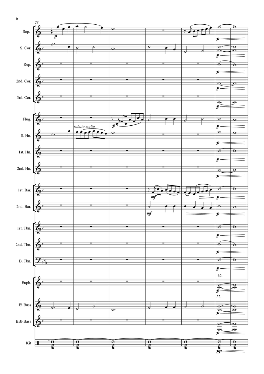 Hymn setting - Lloyd (Brass band) Brass Band scores gallery preview page 6