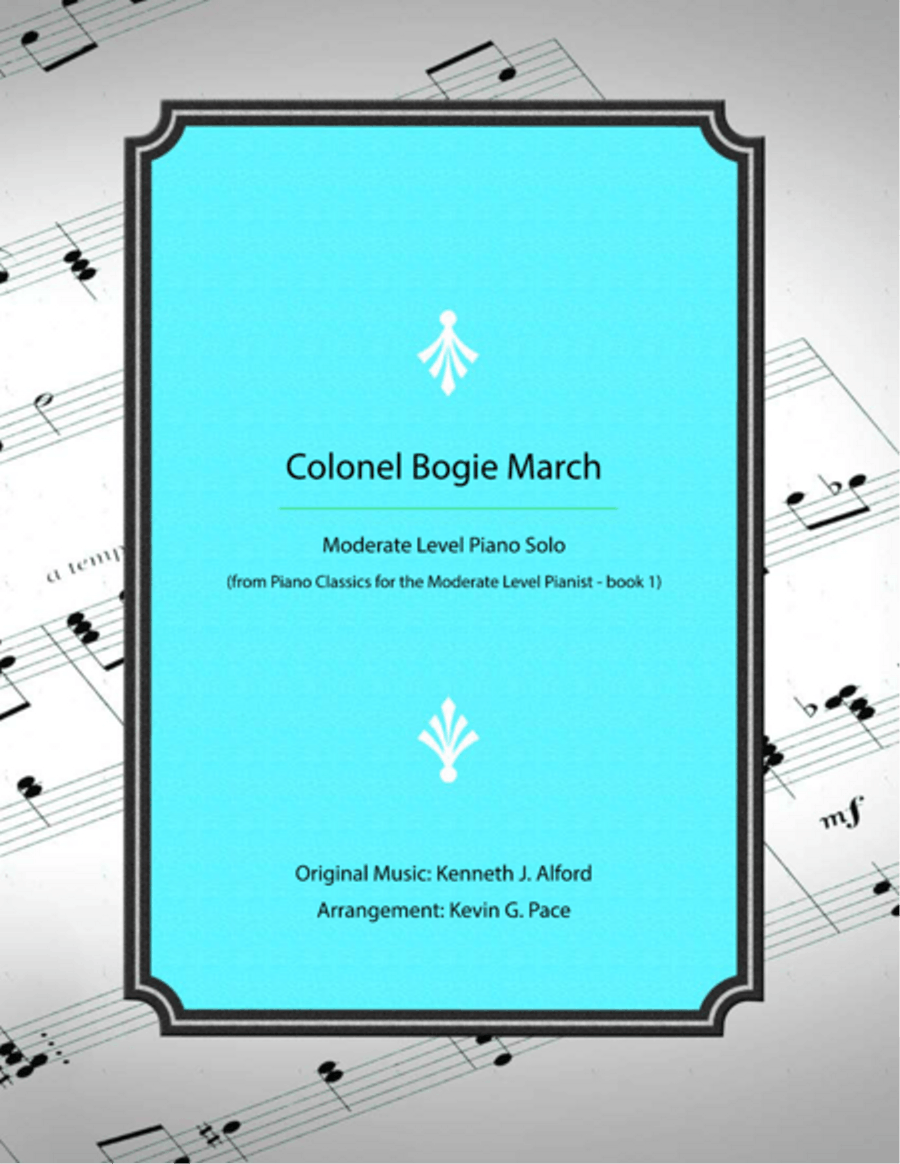 Colonel Bogie March - moderate level piano solo Easy Piano scores gallery preview page 1