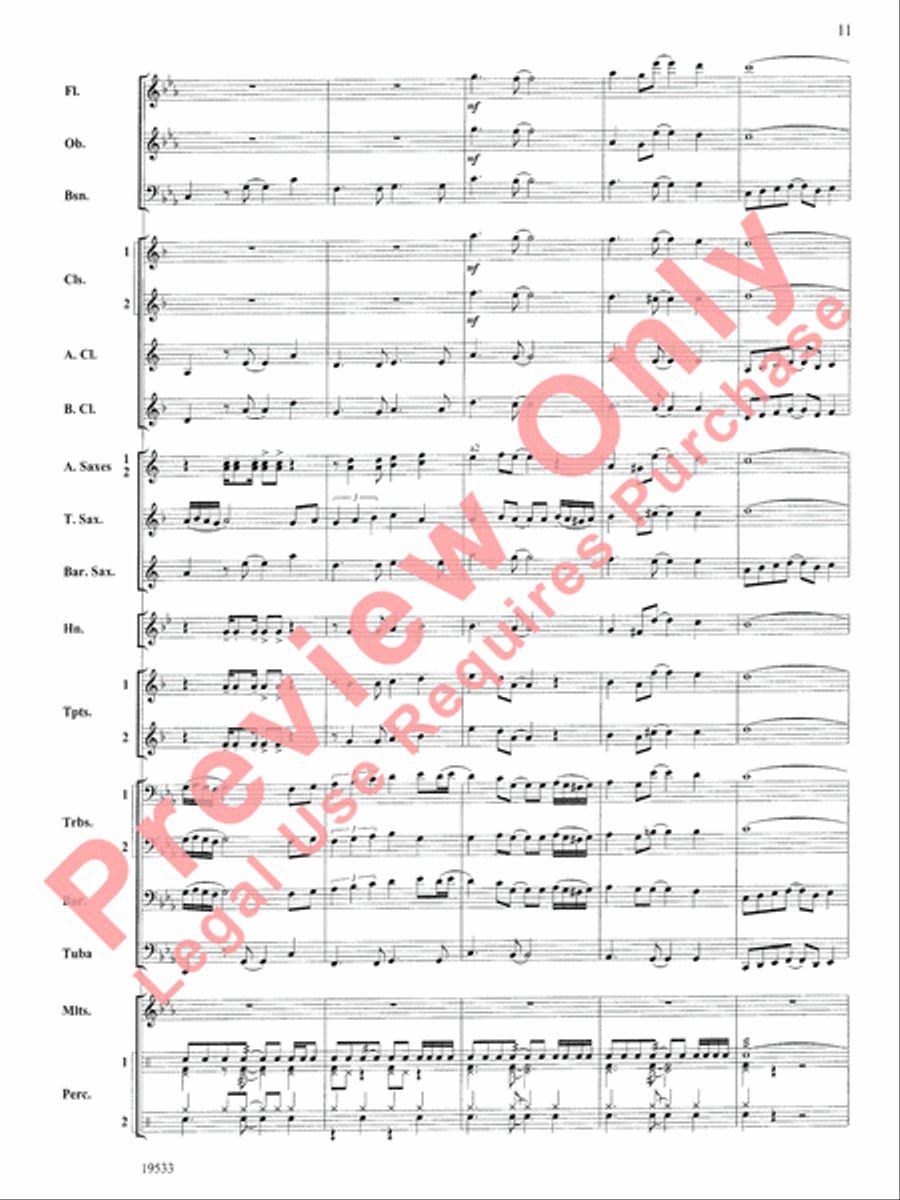 Fiero Concert Band scores gallery preview page 12
