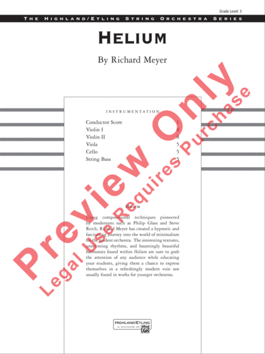 Helium String Orchestra scores gallery preview page 2