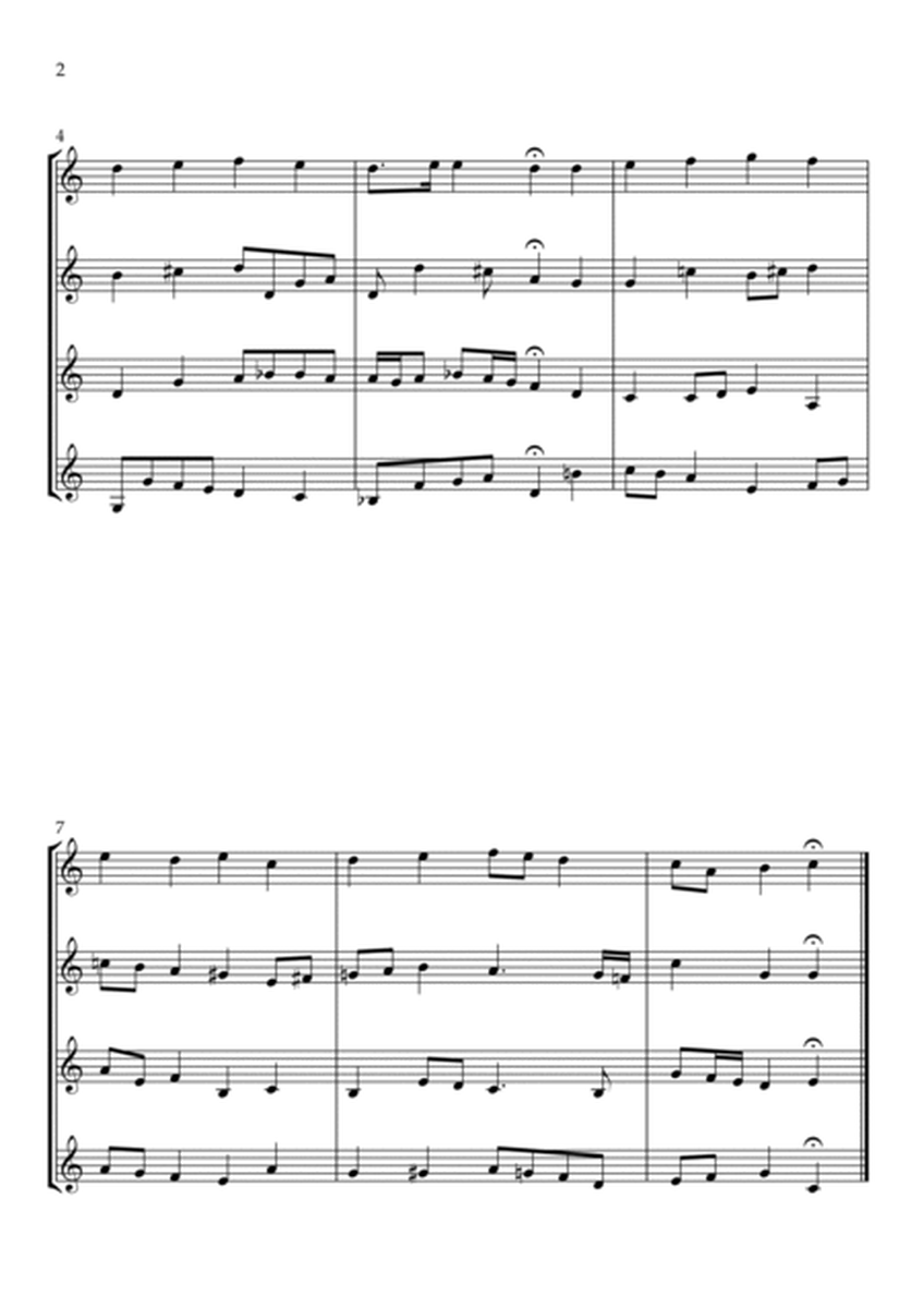 Bach's Choral - "Allein Gott in der Höh sei Ehr" (Clarinet Quartet) image number null
