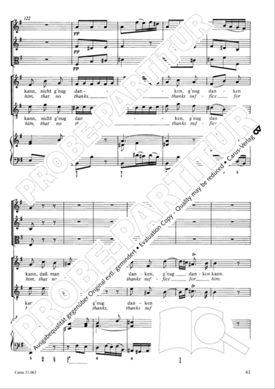 Christians, etch this blessed day (Christen, atzet diesen Tag) 4-Part scores gallery preview page 62