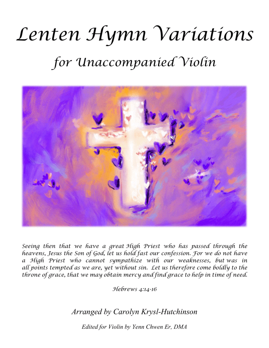 Variations on Lenten Hymns for Solo Violin Violin Solo scores gallery preview page 1