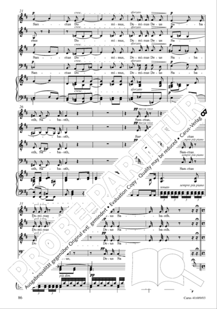 Missa solemnis Missa solemnis 4-Part scores gallery preview page 87