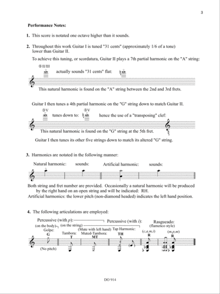 Five micro-tonal studies Five micro-tonal studies Classical Guitar scores gallery preview page 4