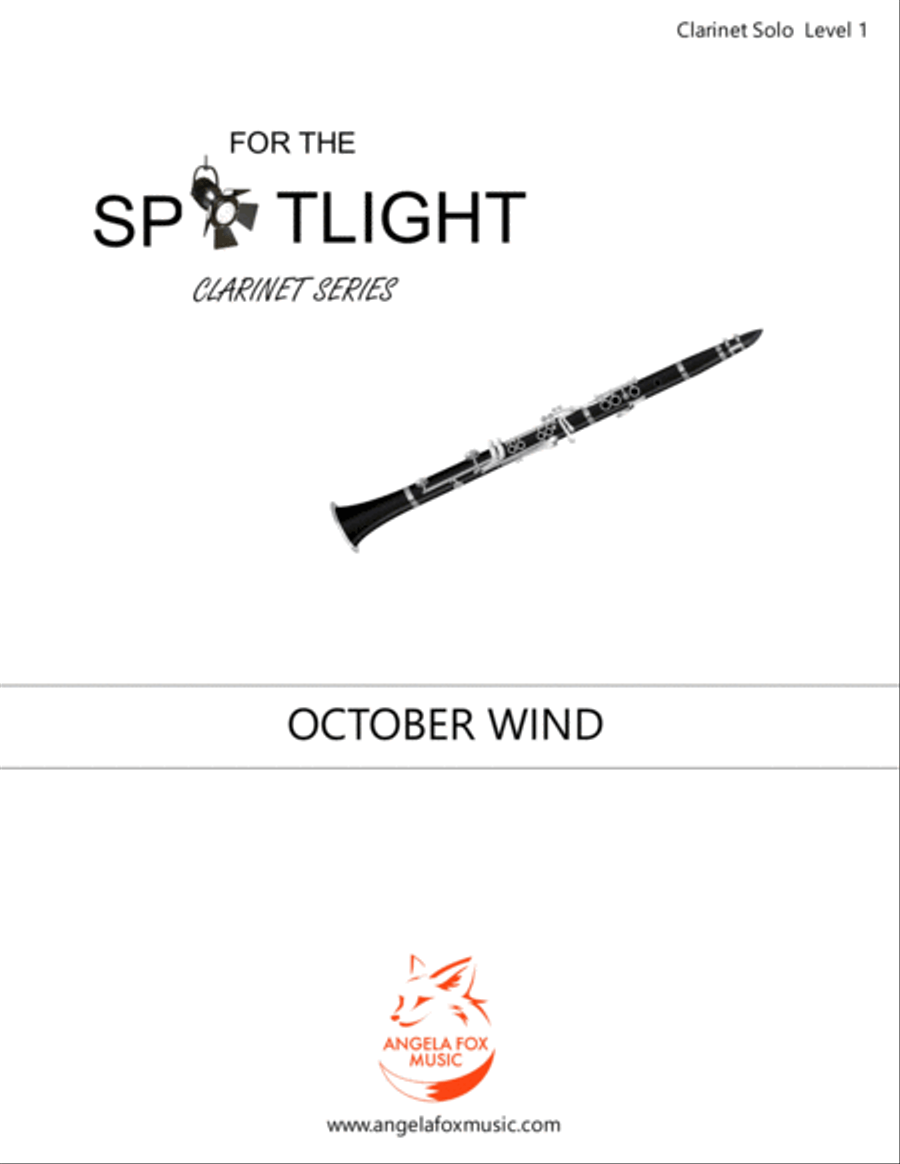 October Wind Clarinet Solo scores gallery preview page 1
