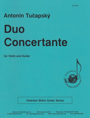Book cover for Duo Concertante For Violin And Guitar