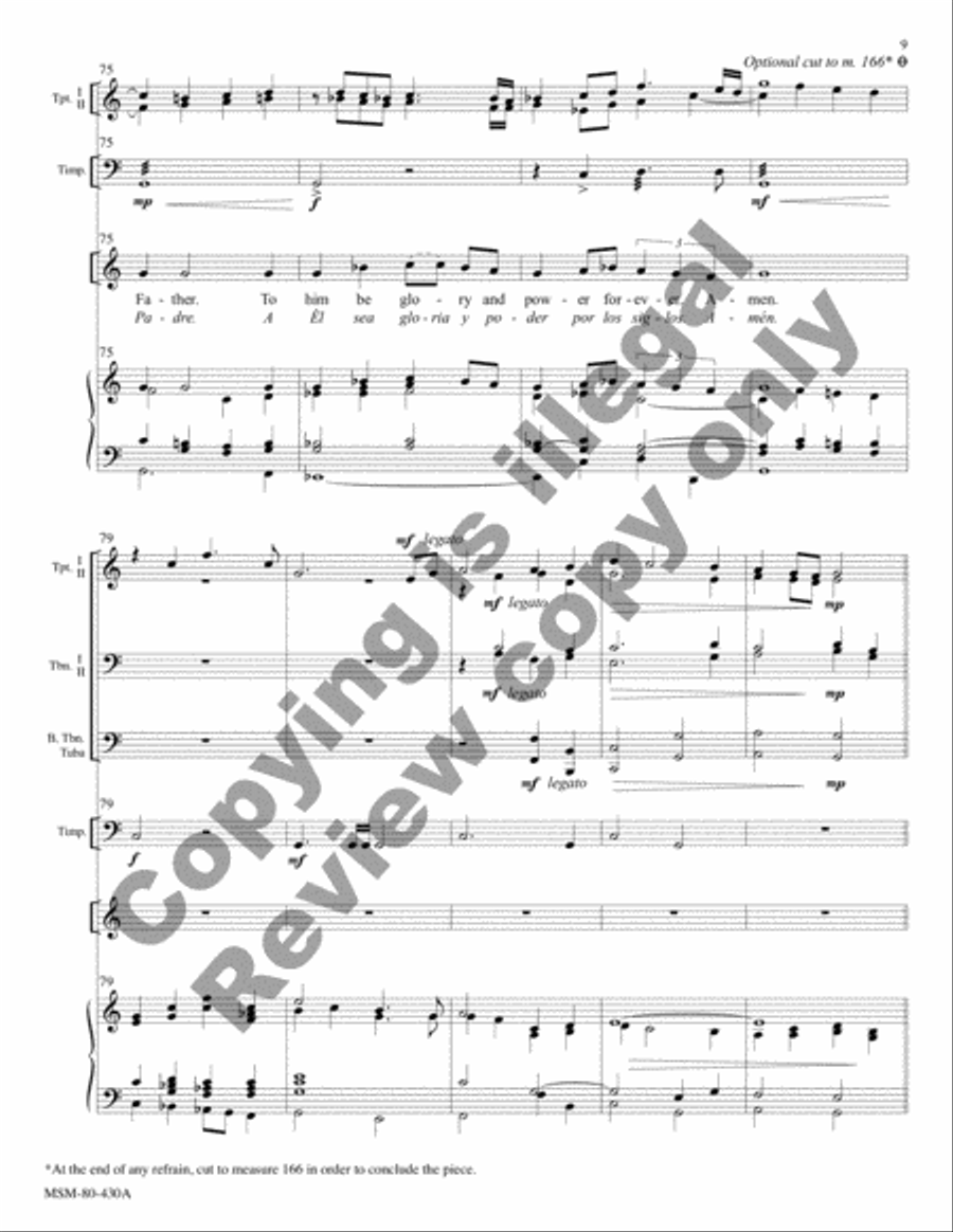 Canticle of Jesus Christ, Our Redeemer (Full Score) Choir scores gallery preview page 10