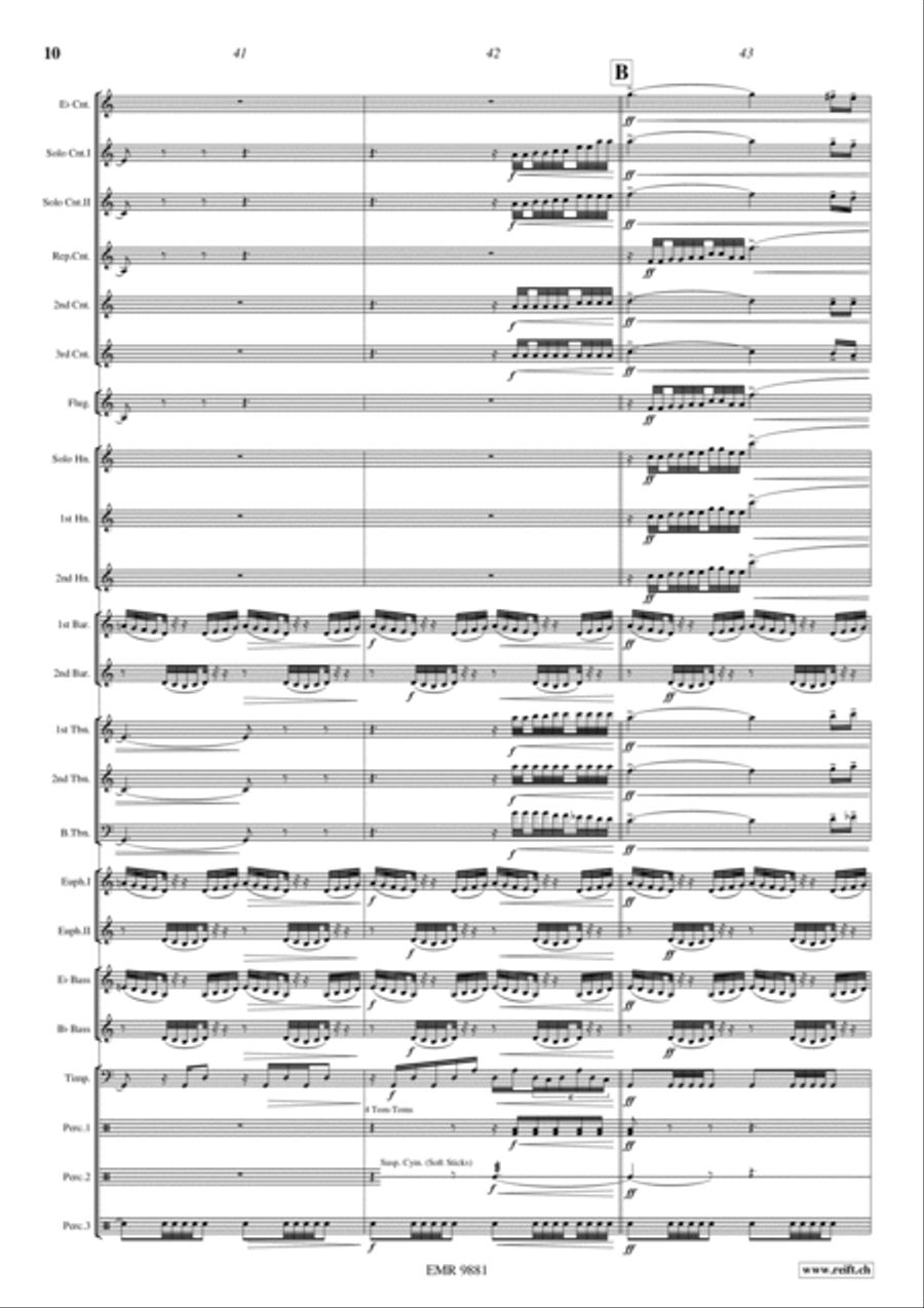 Blue Horizons Brass Band scores gallery preview page 13