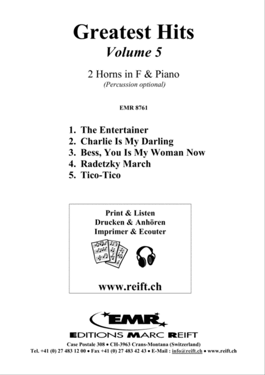 Greatest Hits Volume 5 Horn scores gallery preview page 2