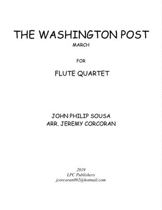 Book cover for The Washington Post March for Flute Quartet