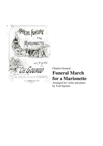 Charles Gounod Funeral March for a Marionette, for violin and piano image number null