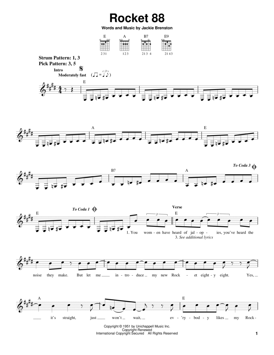 Rocket 88 Acoustic Guitar scores gallery preview page 1