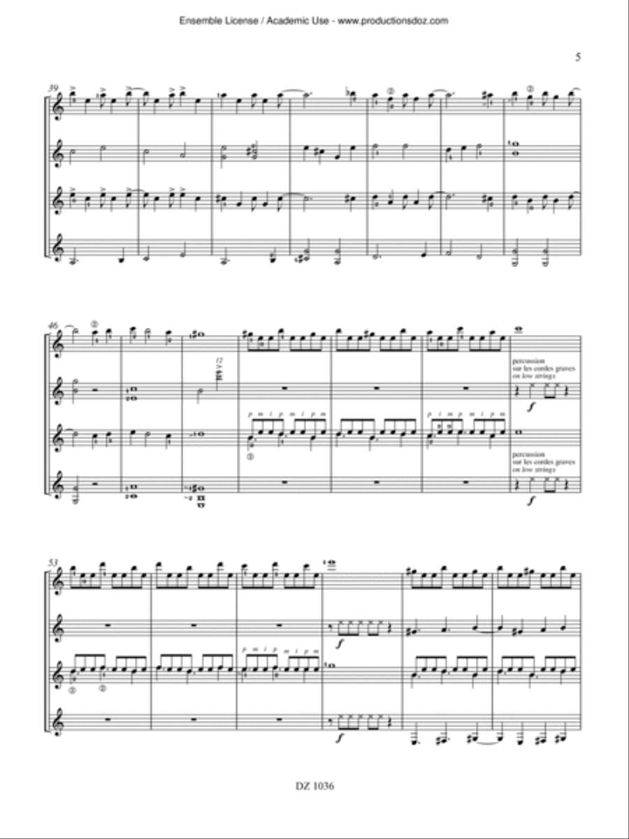 Couleur mambo Couleur mambo Guitar Ensemble scores gallery preview page 5