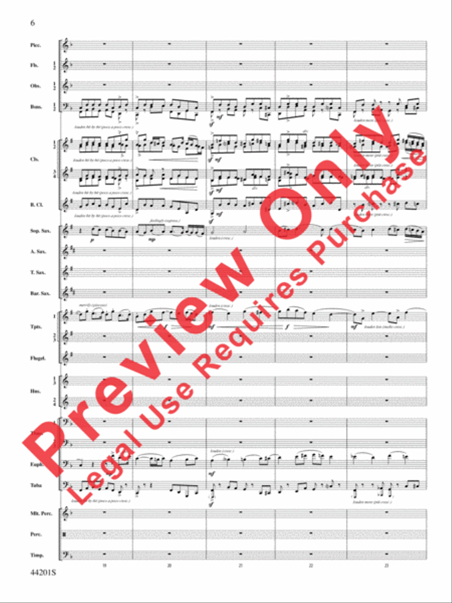 Handel in the Strand Concert Band scores gallery preview page 7