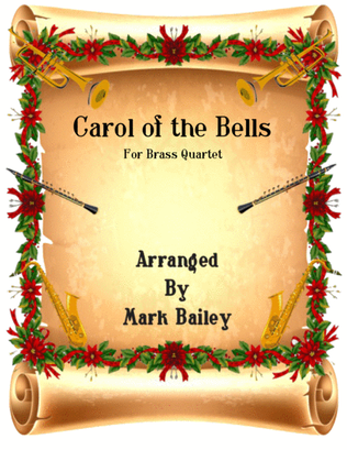 Book cover for Carol Of The Bells (Brass Quartet)