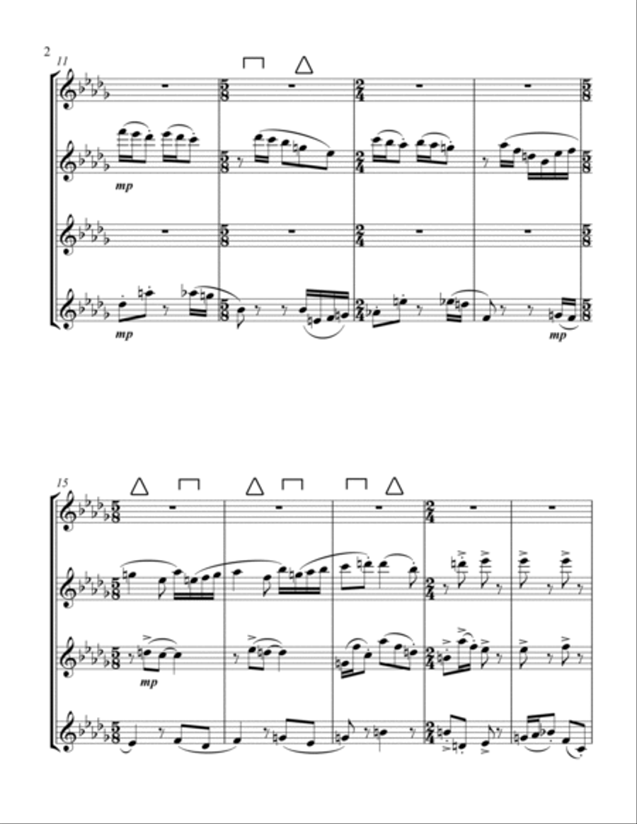 Fairy-Tale Ending Flute Quartet scores gallery preview page 2