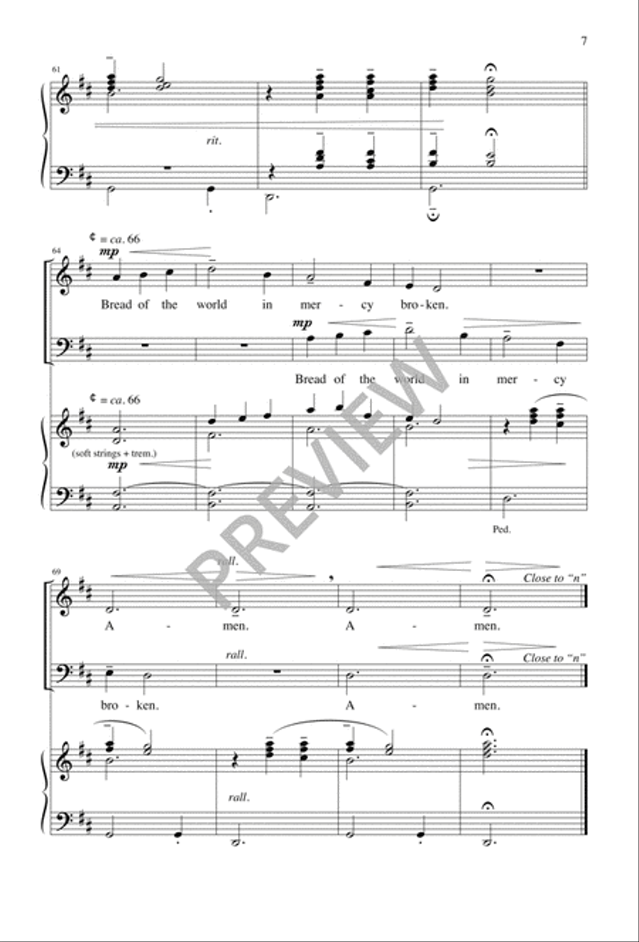 Bread of the World in Mercy Broken 2-Part scores gallery preview page 7