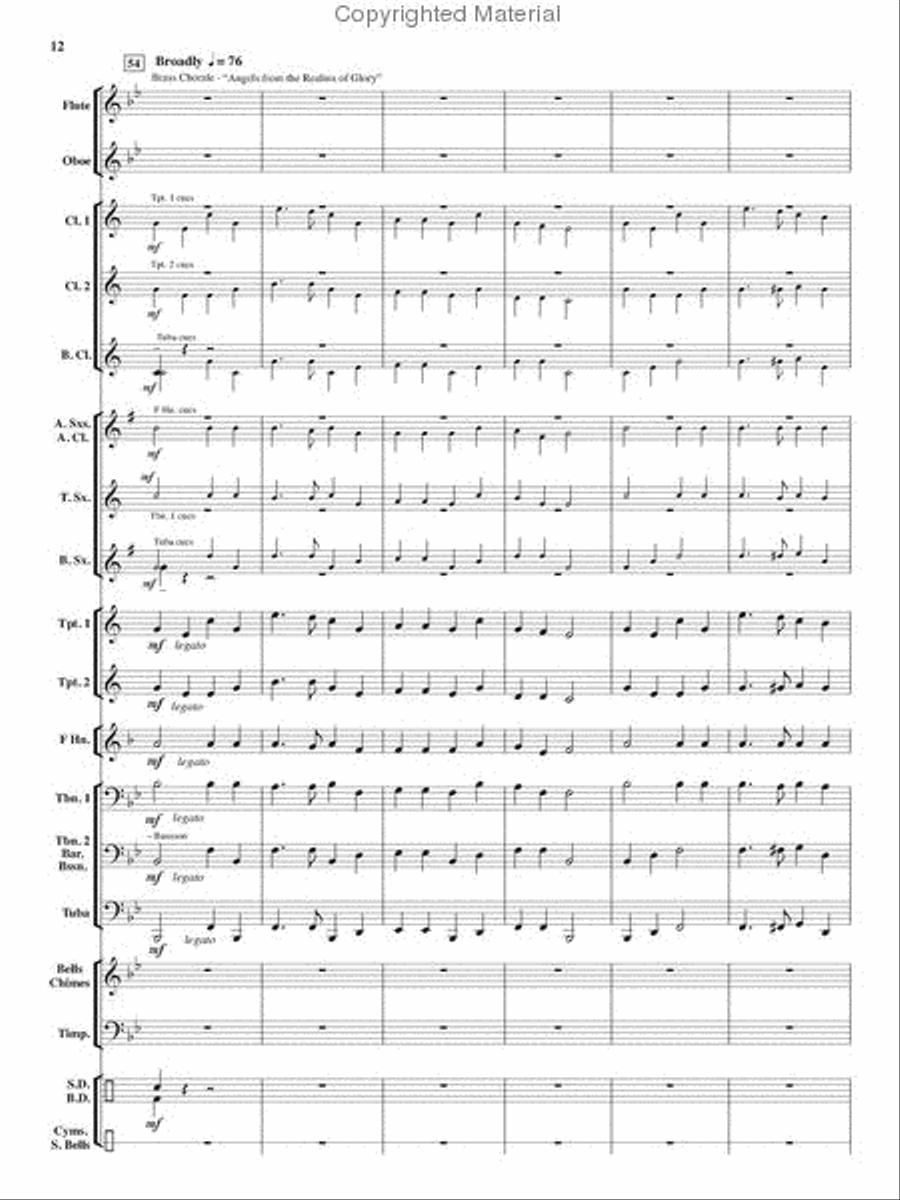 An Angelic Christmas An Angelic Christmas Concert Band scores gallery preview page 11