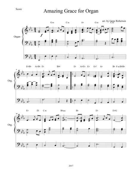 Five Hymn Accompaniments for Organ