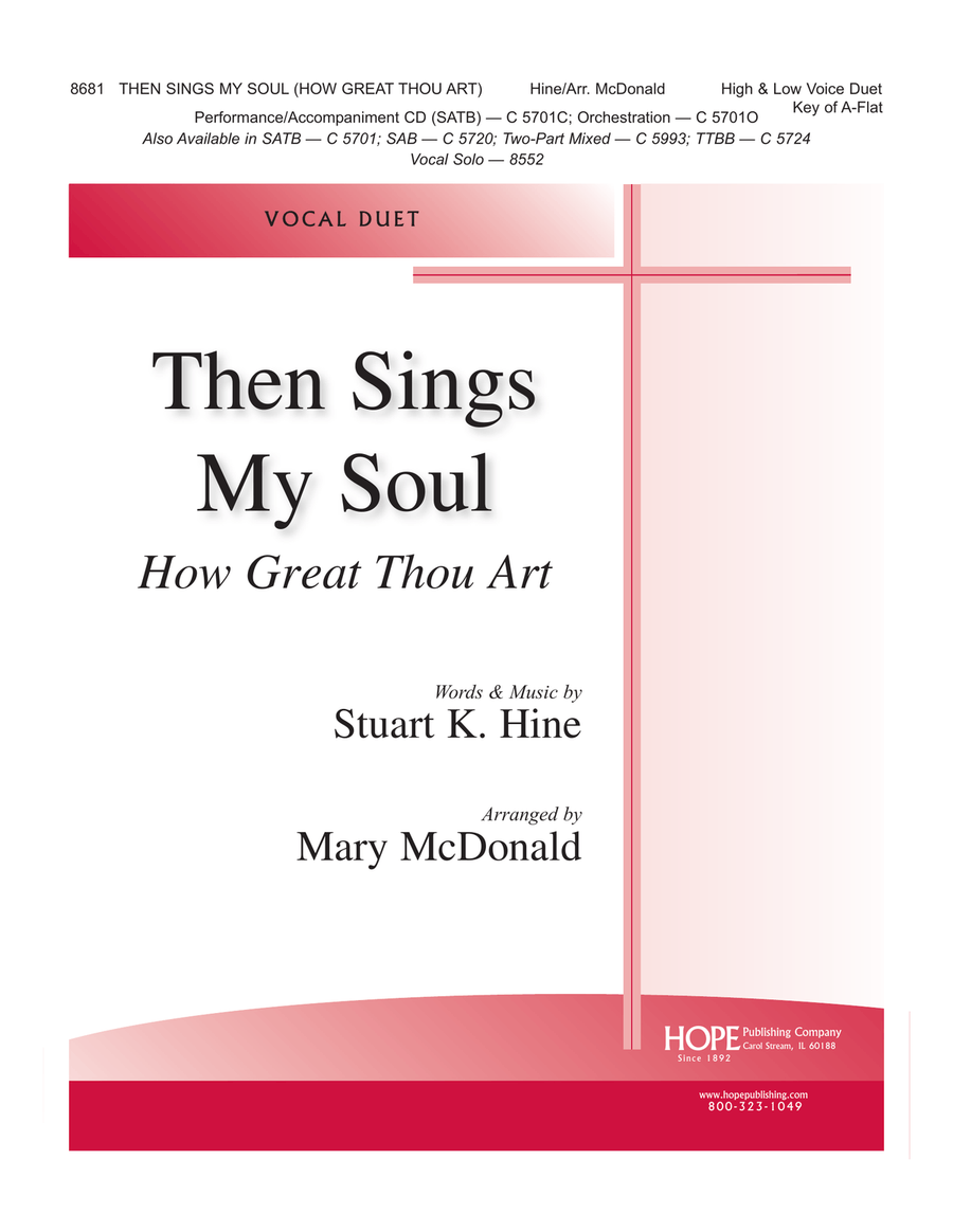 Then Sings My Soul High Voice scores gallery preview page 1