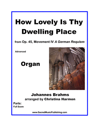 Book cover for How Lovely Is Thy Dwelling Place - Organ