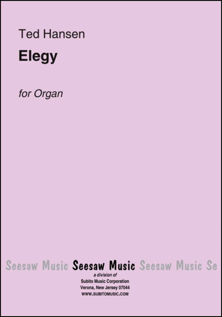 Elegy Organ scores gallery preview page 1