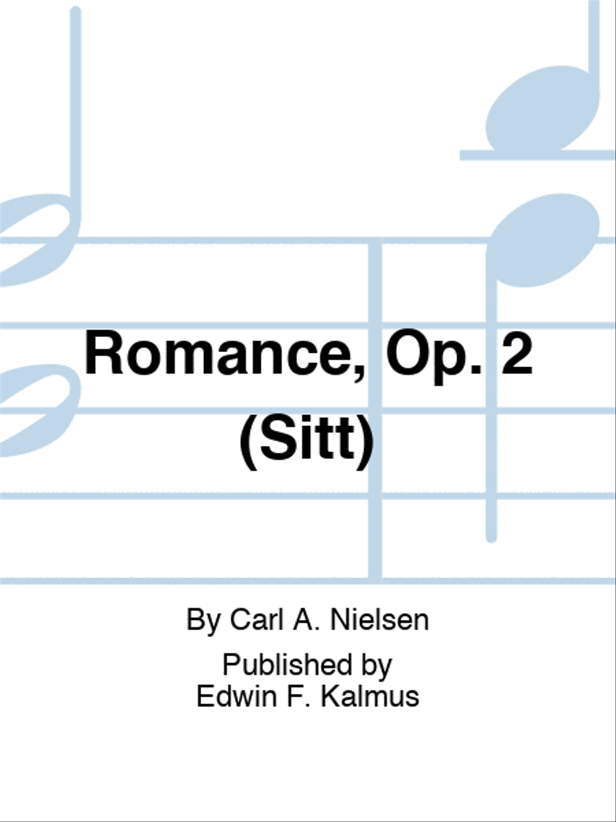 Romance, Op. 2 (Sitt) Romance, Op. 2 (Sitt) Score scores gallery preview page 1