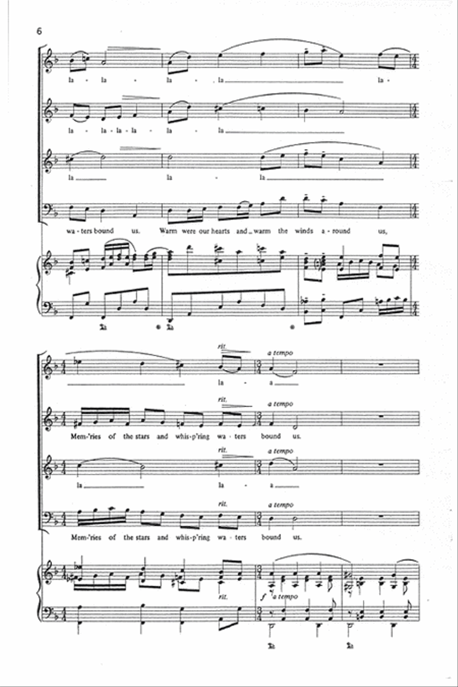 Two Scandinavian Folksongs 4-Part scores gallery preview page 5